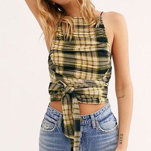 FREE PEOPLE Real Love Plaid Tank Top - New with Tags